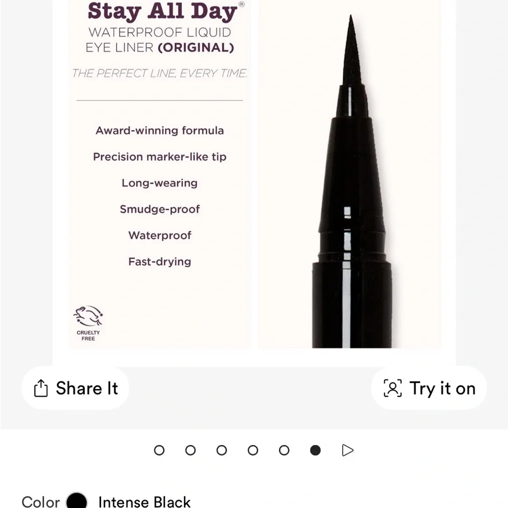 FREE in bundle Stila Liquid Eyeliner - Classic Black Waterproof NWT sealed